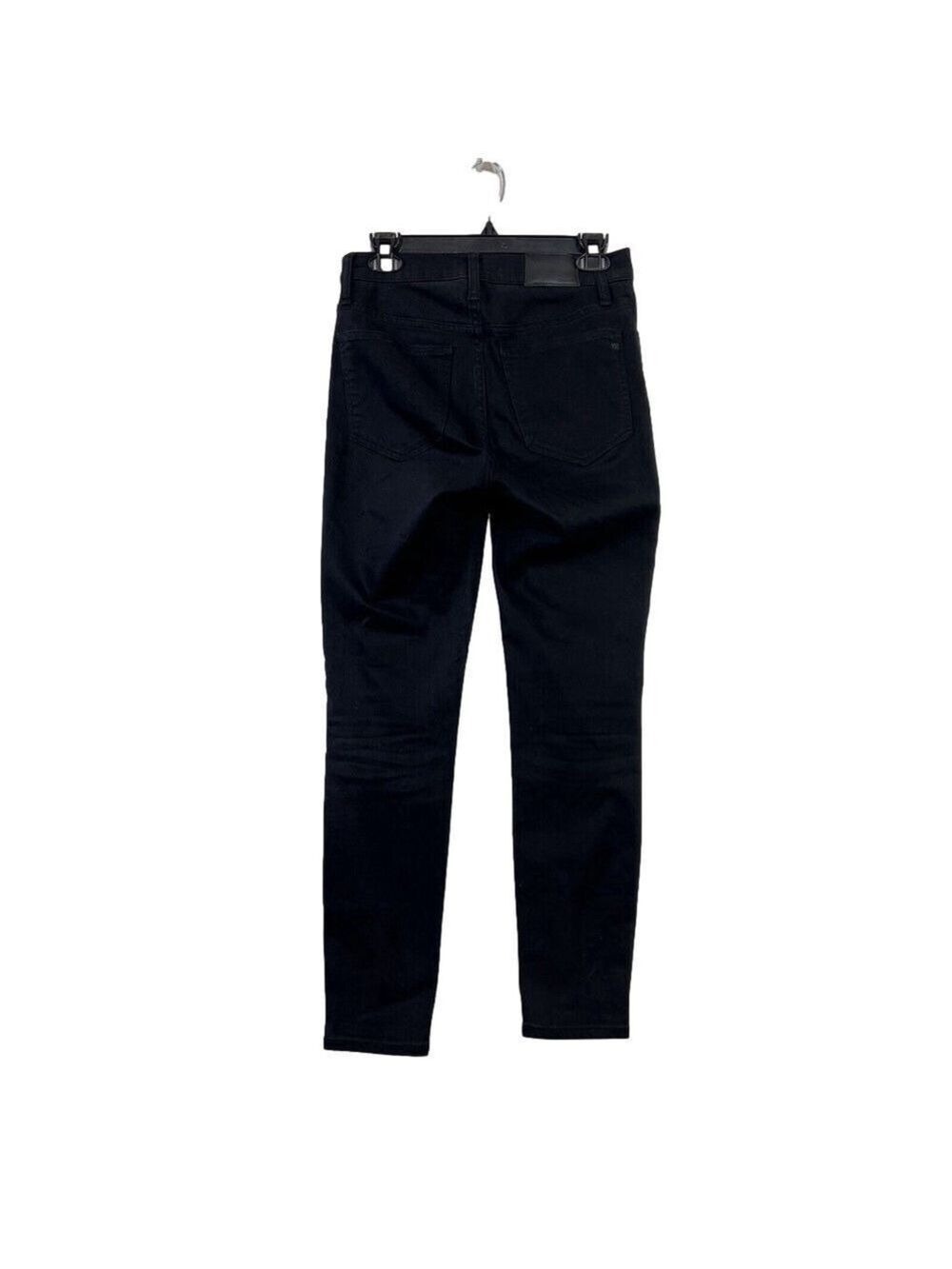 Madewell 9" Mid rise Skinny Jeans Stretch Boho Sz 27 Black - Picture 2 of 15